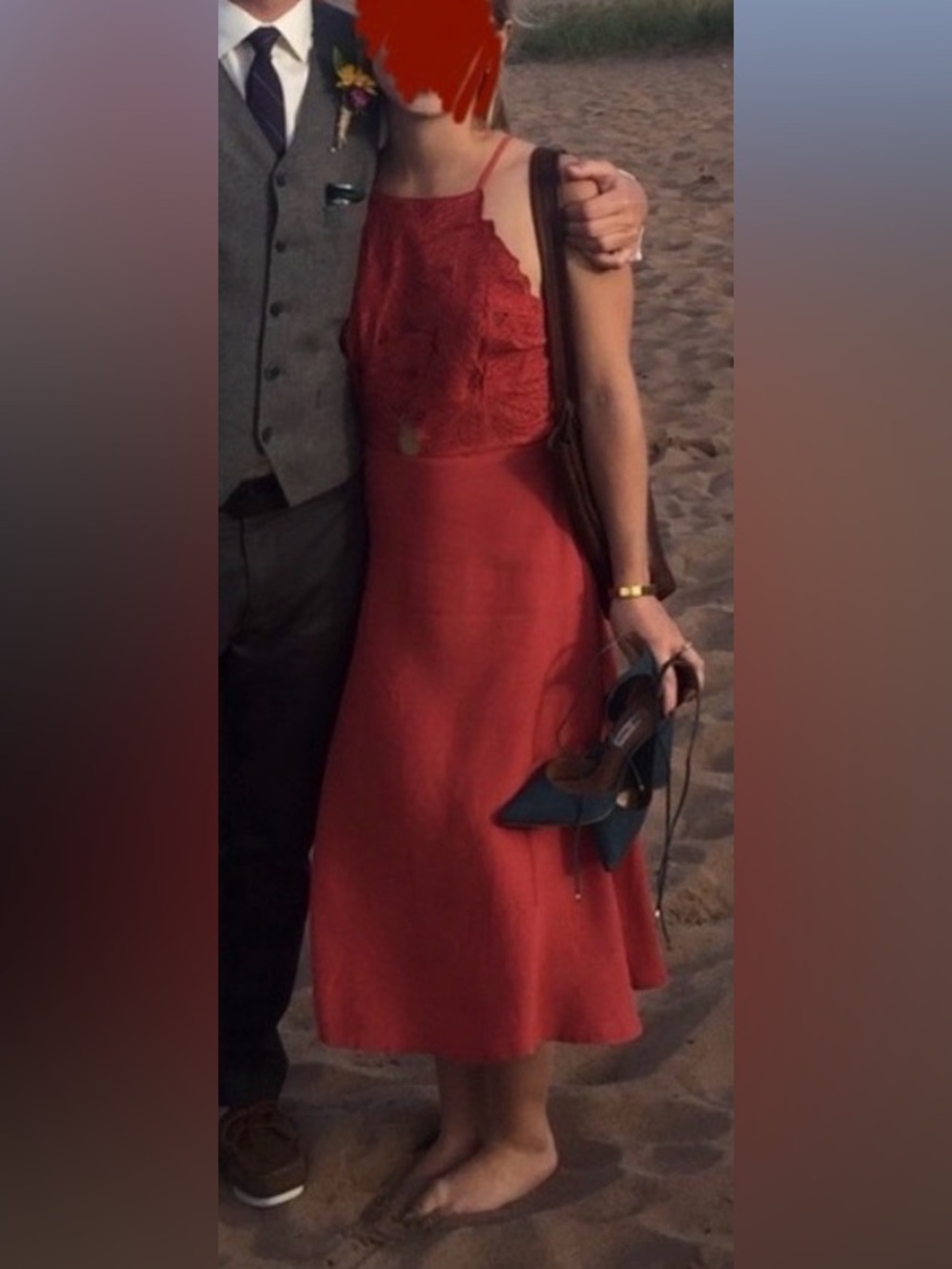 Rust orange Astr dress